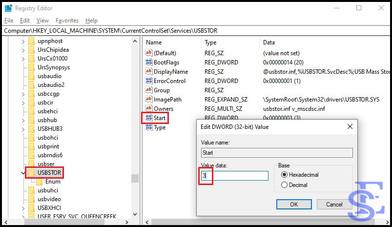 Enable USB Ports via Registry