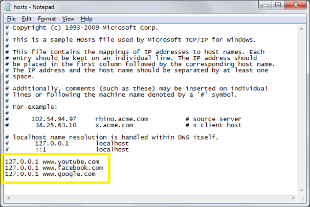 block website in windows