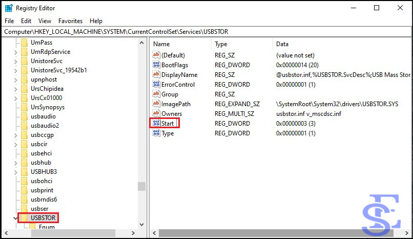 how to disable usb port in windows 10