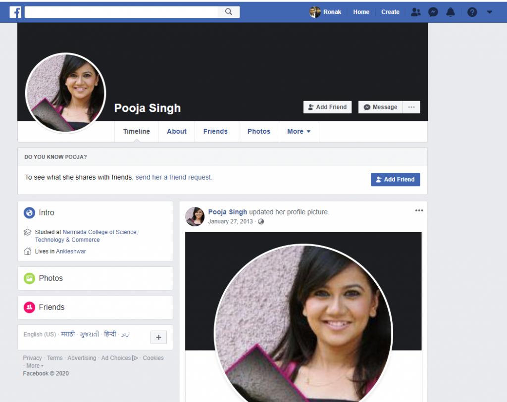 How To Identify A Fake Facebook ID (7 Step guide) 2 fake facebook profile pictures