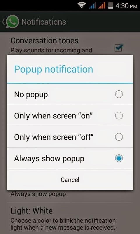 hide blue tick in whatsapp