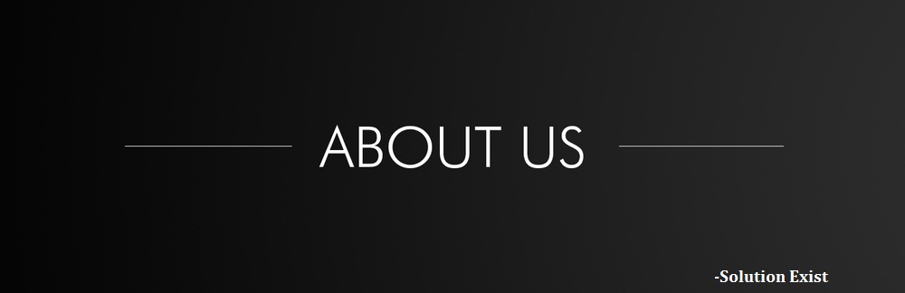 about us,solution exist,solutionexist,ronak prajapati,raunak.prajapati