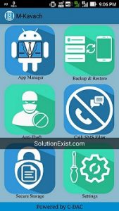 M-Kavach antivirus android application