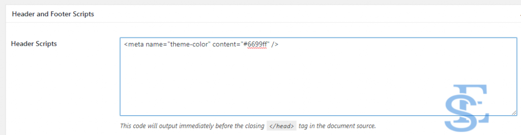 How to Change the Color of Address Bar in Google Chrome Browser Of WordPress Site 3 color of address bar change