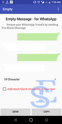 How To Send Blank Message In Whatsapp In Android And Iphone