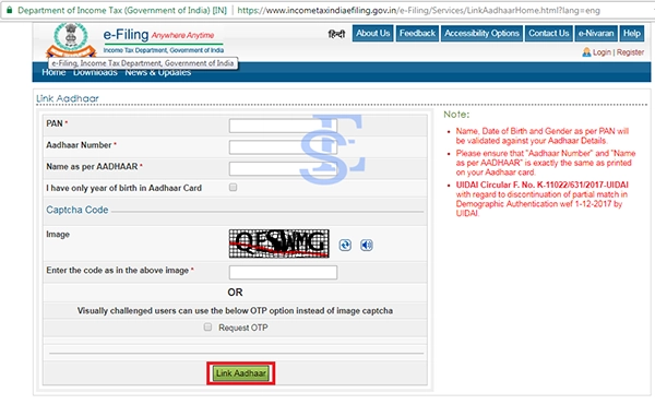 How To Link Aadhar With Pan Card Seeding To Pan Card