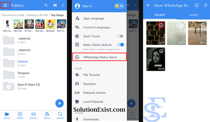 Download WhatsApp status videos status of others 4 whatsapp status saver