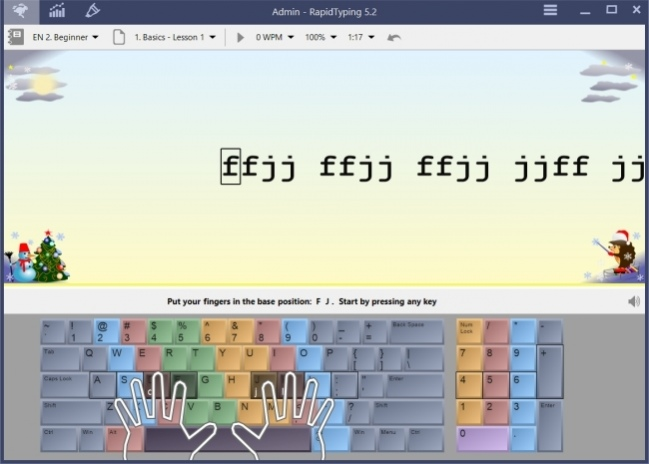 rapid typing tutor solution