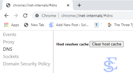 Ошибка dns google chrome