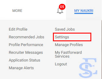 Delete Naukri Profile