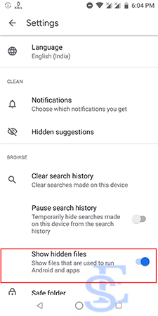hide media nomedia extension android