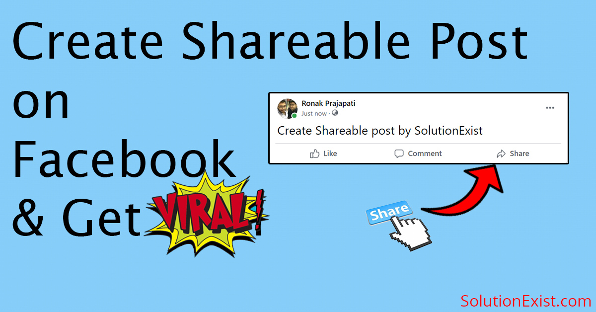 Make Facebook Post Shareable Share button on FB (Easy step Guide)
