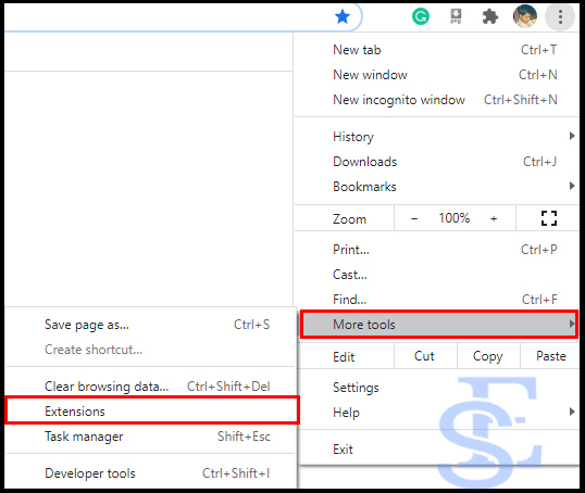 disable chrome extension