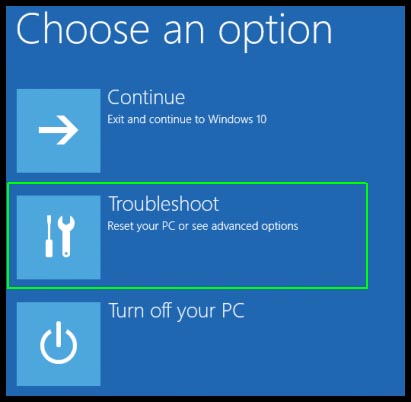 windows 10 resetting this pc stuck at 98