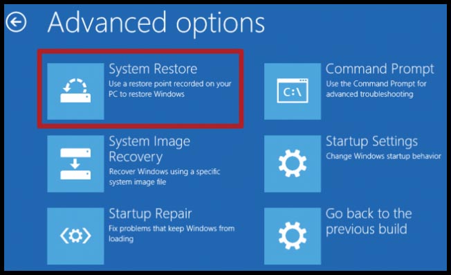 resetting windows 10