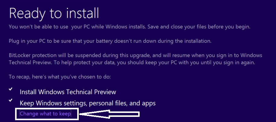 choose what to keep windows