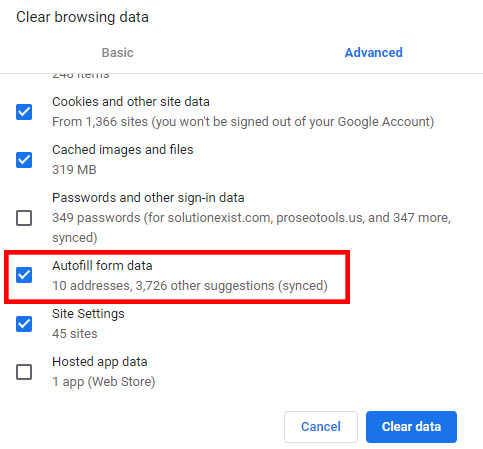 Disable Autofill on chrome | Edit & disable 3 how to delete autofill on chrome