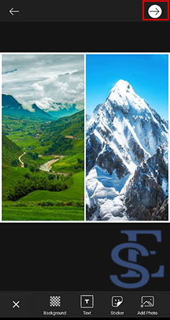 how to do side by side pictures on android