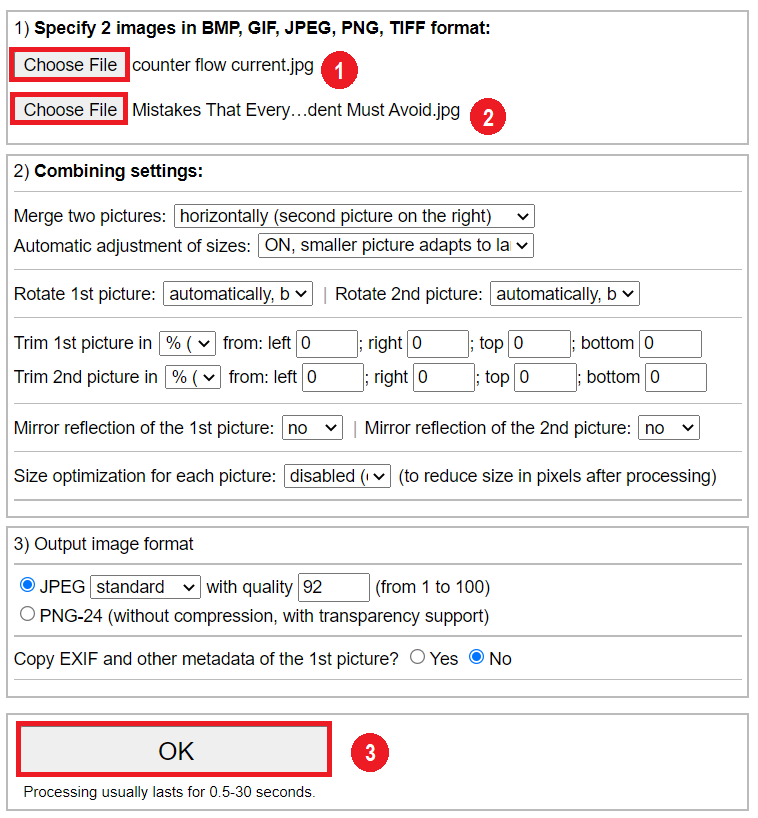 how to put two photos side by side