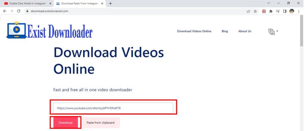 YouTube Shorts download HD