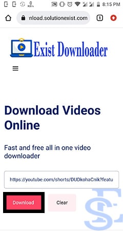 save YouTube Shorts to your gallery