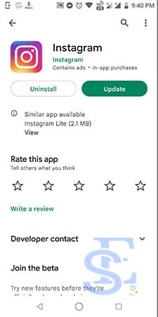 Update-Instagram-App