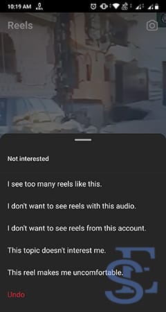 clear suggested reels instagram