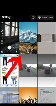 Make a Reel With Photos using Instagram app