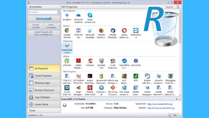 revo uninstaller - essential software for pc