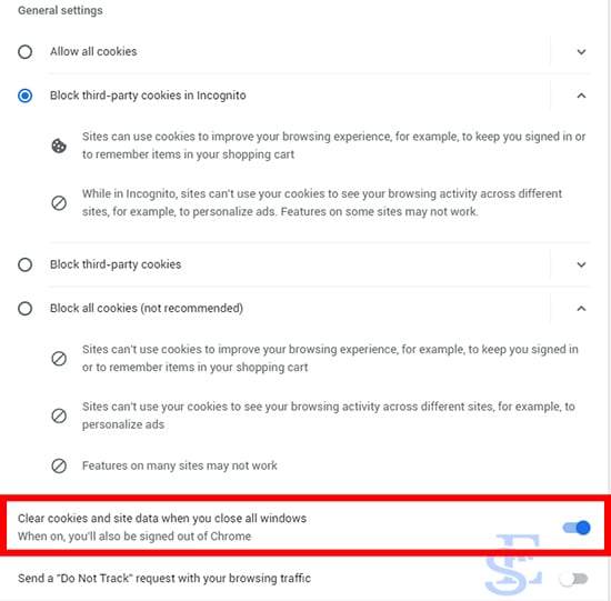 Chrome to delete history on exit