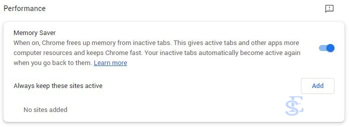 chrome memory saver mode