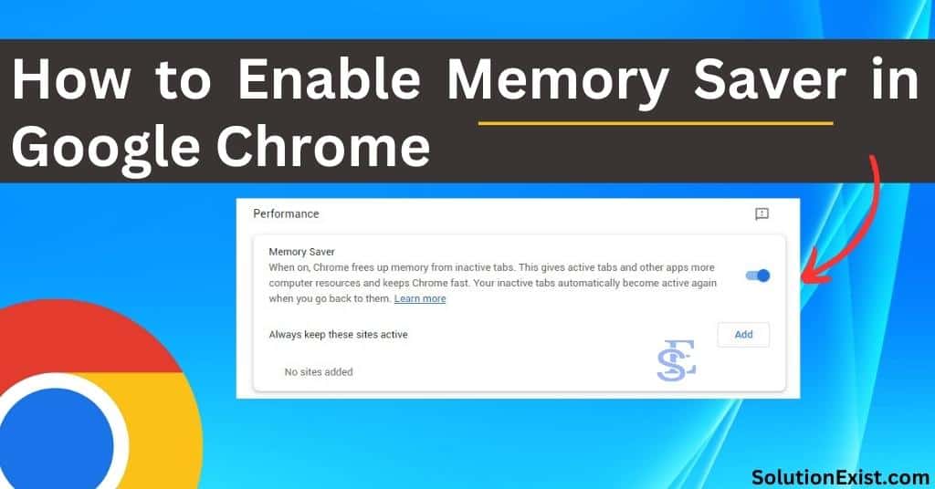 enable memory saver mode in chrome