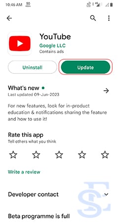 How do I fix error 429 on YouTube app