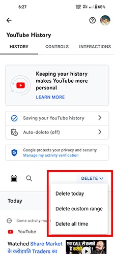 remove unwanted videos from my YouTube homepage