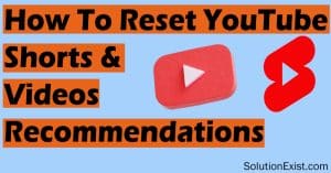 reset youtube shorts recommendations