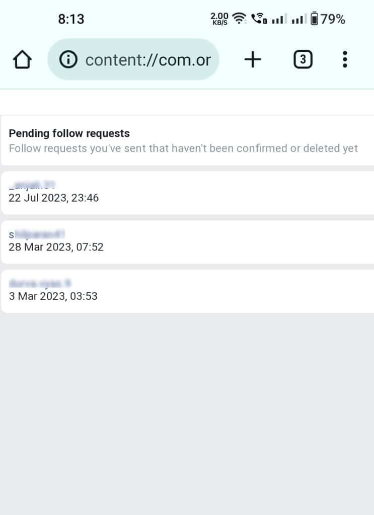 see who you requested to follow on instagram