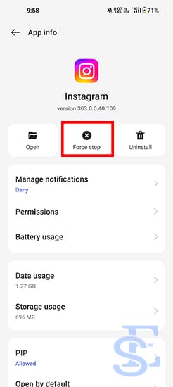 How do you make a link open on Instagram app