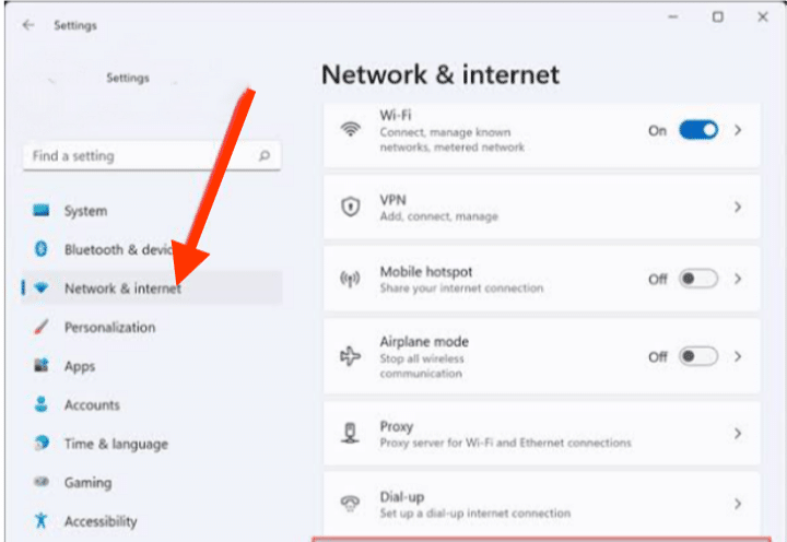 turn off proxy settings