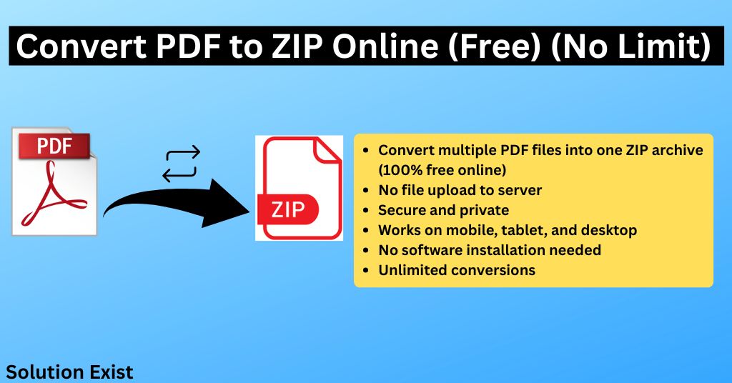 PDF to ZIP Converter Online - Compress Multiple PDF Files into One ZIP Online 1 PDF to ZIP converter Online